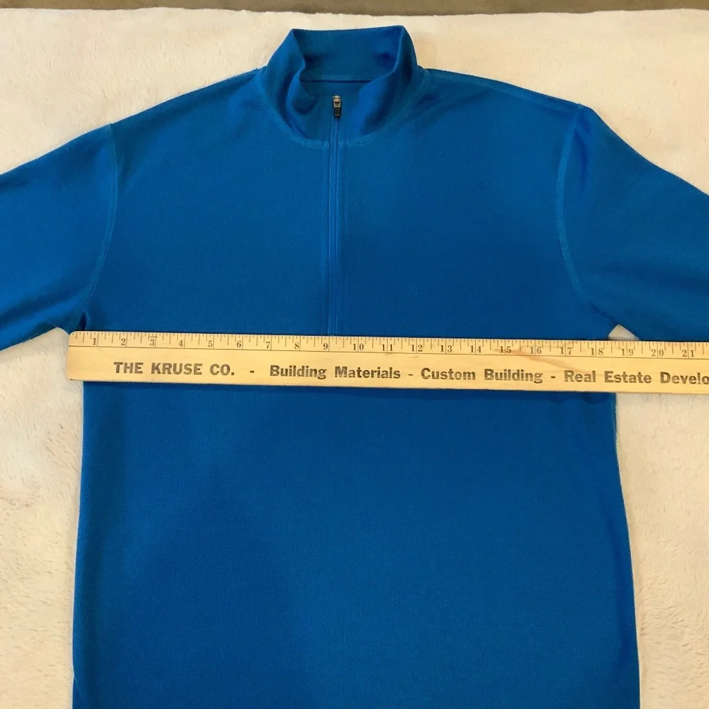 REI Blue XL Base layer 1/4 Zip Alpine Active Outdoor Cabin Winter Ski Skate Sled